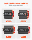 VEVOR 12 V 20 A DC–DC akumulatora lādētājs 250 W, borta lādētājs svina-skābes, litija, AGM, GEL un šķidrā elektrolīta akumulatoriem, viedā daudzpakāpju uzlāde, paredzēts kemperiem, komerctransportam, laivām un jahtām