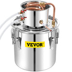 50L stainless steel still with condenser, copper tube and built-in thermometer, for home use