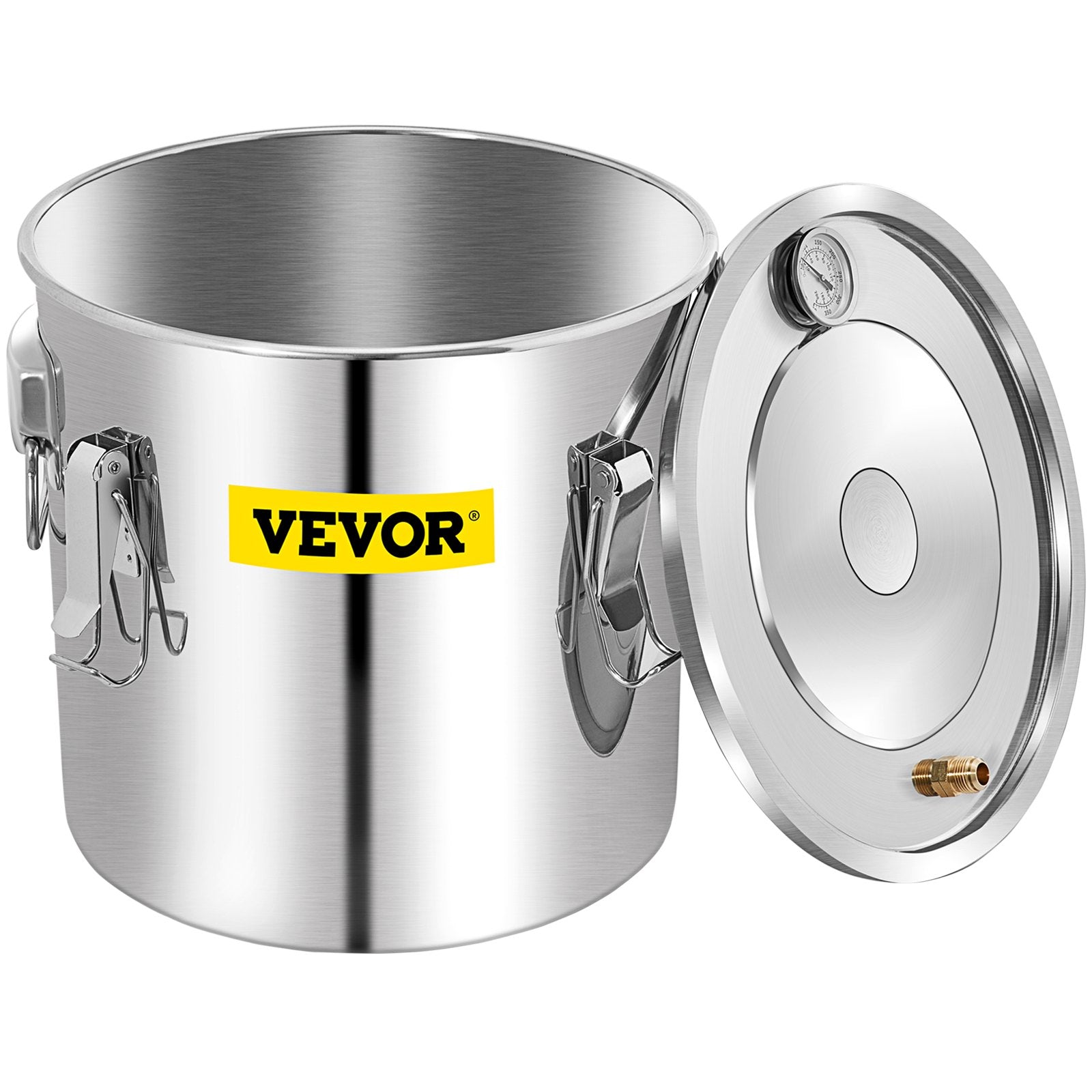 50L stainless steel still with condenser, copper tube and built-in thermometer, for home use