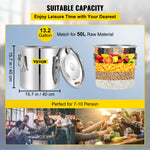 50L stainless steel still with condenser, copper tube and built-in thermometer, for home use