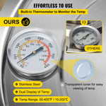 50L stainless steel still with condenser, copper tube and built-in thermometer, for home use
