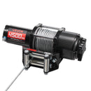 VEVOR elektriskā vinča ATV/UTV 2041 kg ar Φ6 mm x 12 m tērauda trosi, bezvadu un vadu tālvadības pulti, IP54 ūdensizturība, ar rullīšu vadotni un montāžas plāksni bezceļu vilkšanai