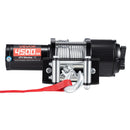 VEVOR elektriskā vinča ATV/UTV 2041 kg ar Φ6 mm x 12 m tērauda trosi, bezvadu un vadu tālvadības pulti, IP54 ūdensizturība, ar rullīšu vadotni un montāžas plāksni bezceļu vilkšanai