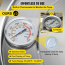 19L destilācijas aparāts ar iebūvētu termometru uz vāka un ūdens cirkulācijas sūkni, piemērots  alkohola destilācijai, ēterisko eļļu iegūšanai un ūdens attīrīšanai