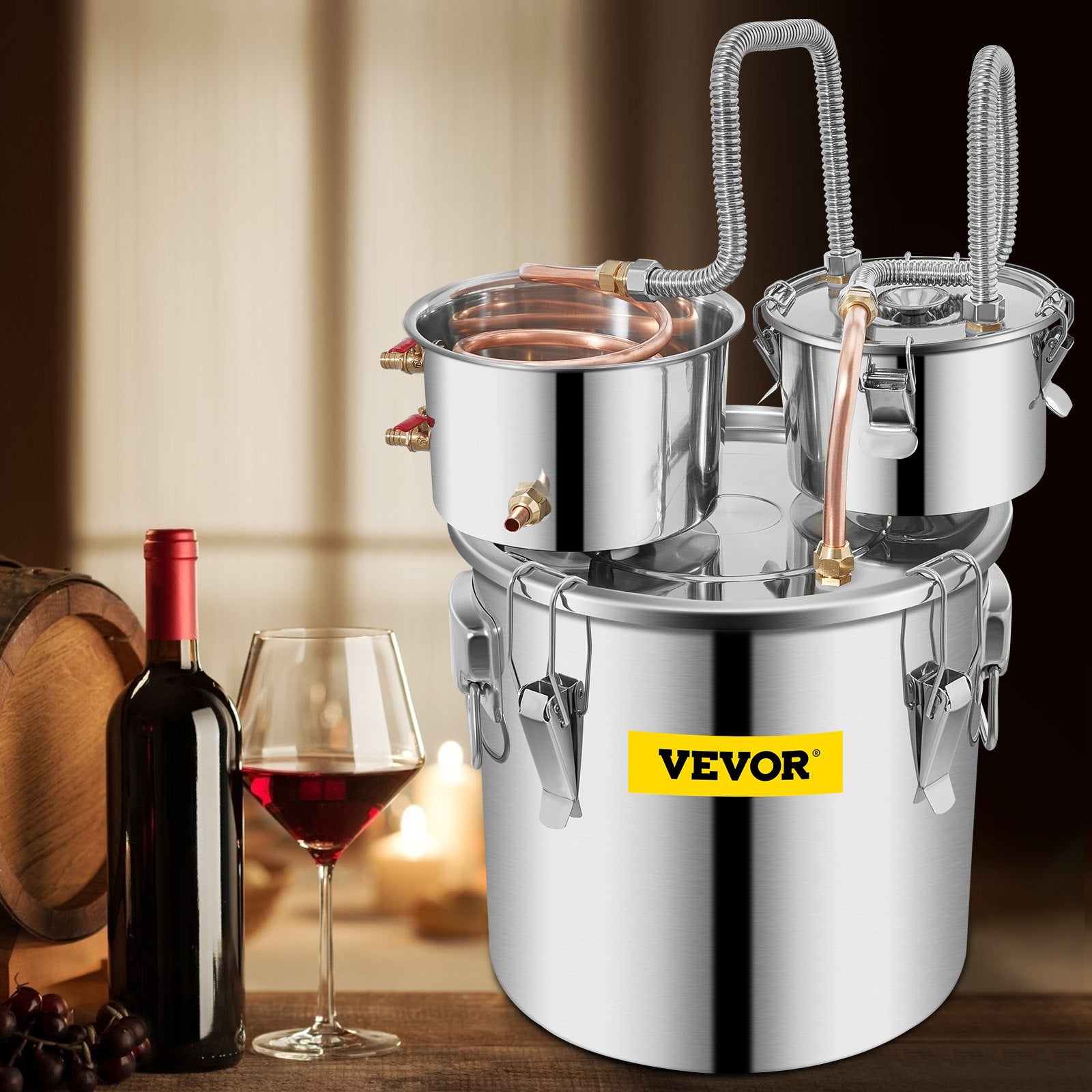 30L stainless steel still, for home use, double boiler