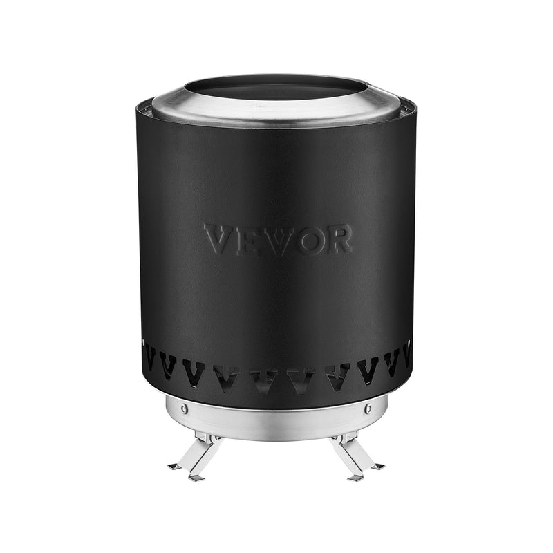 Настольный камин VEVOR 15,2 см - камин из нержавеющей стали для внутреннего и наружного использования, черный