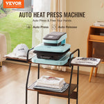 VEVOR Automātiskā siltumspiedes iekārta, 38 x 38 cm Smart T-kreklu prese ar automātisku atlaišanu, ātri un vienmērīgi uzsilst, sublimācijas siltumspiedes iekārta T-krekliem, sublimācijai, vinilam un karsto pārnesumu projektiem