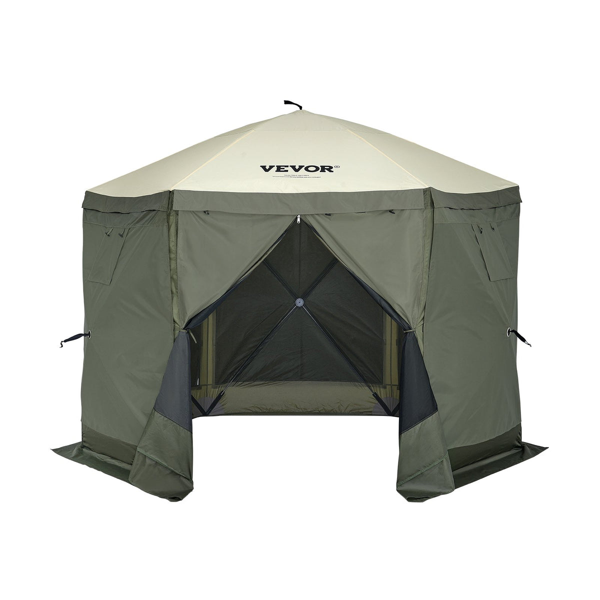 VEVOR 3.05 x 3.05 x 2.29 m nojume – 6-stūru Pop-Up, saules aizsardzība un ūdensnecaurlaidīga, aizsargkrāsas