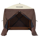 VEVOR 1.83 x 1.83 x 2.1 m awning - 4-post Pop-Up, sun protection and waterproof, brown