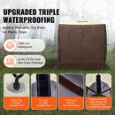 VEVOR 1.83 x 1.83 x 2.1 m awning - 4-post Pop-Up, sun protection and waterproof, brown