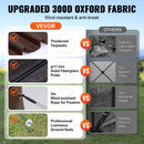 VEVOR 1.83 x 1.83 x 2.1 m awning - 4-post Pop-Up, sun protection and waterproof, brown