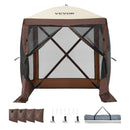 VEVOR 1.83 x 1.83 x 2.1 m awning - 4-post Pop-Up, sun protection and waterproof, brown