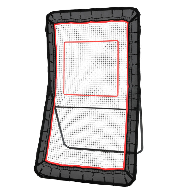 VEVOR Lakrosa atsitiena tīkls pagalmam, 1219,2 × 2133,6 mm volejbola atsitiena tīkls, Pitchback beisbola un softbola atgriešanas treniņu siets, regulējama leņķa metienu treniņu siena ar mērķi