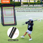 VEVOR Lakrosa atsitiena tīkls pagalmam, 1524 × 2133,6 mm volejbola atsitiena tīkls, Pitchback beisbola un softbola atgriešanas treniņu siets, regulējama leņķa metienu treniņu siena ar mērķi