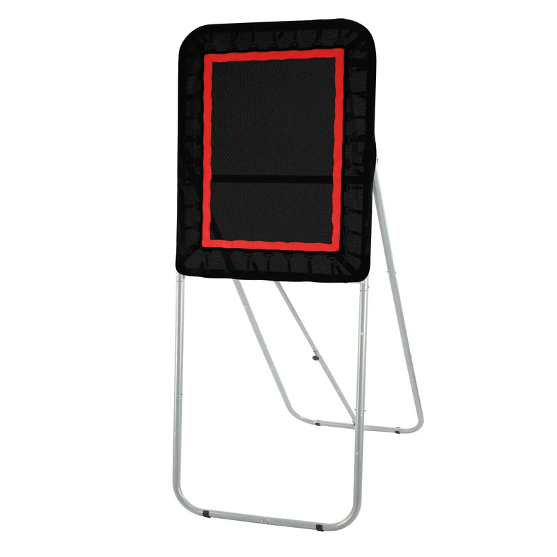 VEVOR Salokāms lakrosa atsitiena tīkls pagalmam, 914,4 × 1219,2 mm volejbola atsitiena tīkls, Pitchback beisbola un softbola atgriešanas treniņu siets, regulējama leņķa metienu treniņu siena, melns
