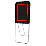 VEVOR Salokāms lakrosa atsitiena tīkls pagalmam, 914,4 × 1219,2 mm volejbola atsitiena tīkls, Pitchback beisbola un softbola atgriešanas treniņu siets, regulējama leņķa metienu treniņu siena, melns