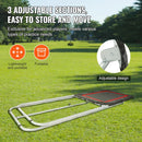 VEVOR Salokāms lakrosa atsitiena tīkls pagalmam, 914,4 × 1219,2 mm volejbola atsitiena tīkls, Pitchback beisbola un softbola atgriešanas treniņu siets, regulējama leņķa metienu treniņu siena, melns