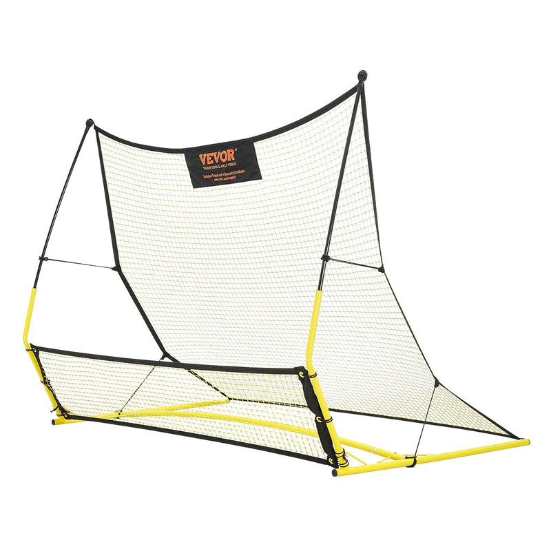 VEVOR 2-in-1 Pārnēsājamais futbola bumbas atgriezējs tīkls, 183 x 130 cm