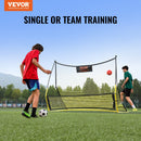 VEVOR 2-in-1 Pārnēsājamais futbola bumbas atgriezējs tīkls, 183 x 130 cm