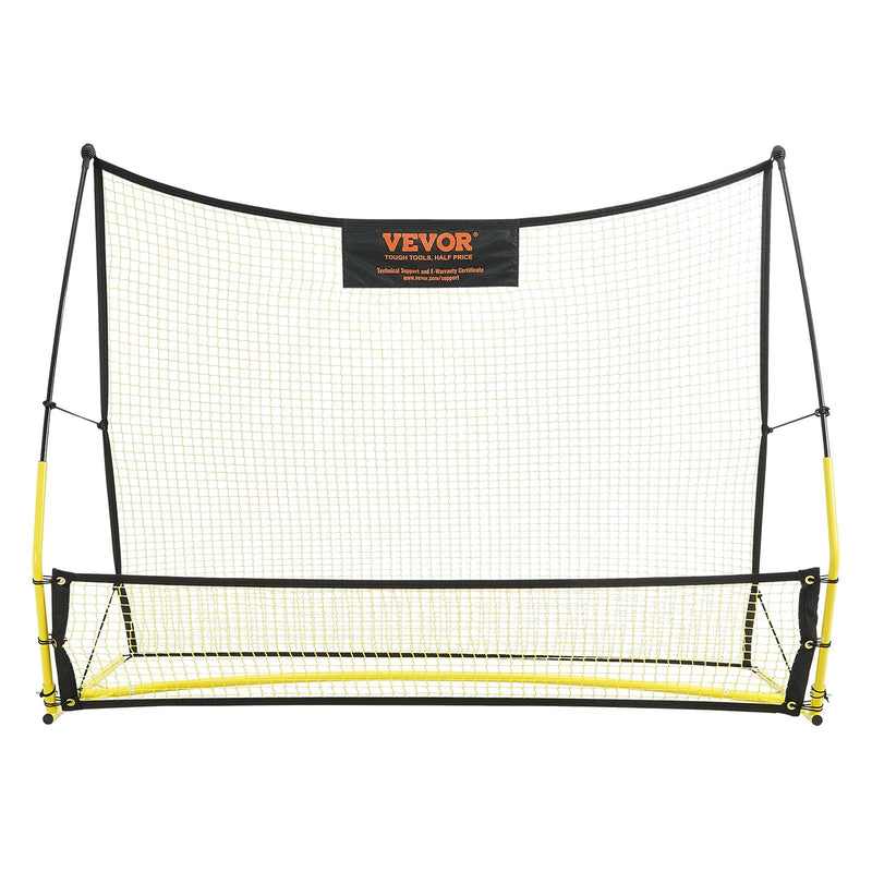 VEVOR 2-in-1 Pārnēsājamais futbola bumbas atgriezējs tīkls, 183 x 130 cm