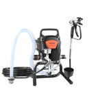 Statīva elektriskais bezgaisa krāsu smidzinātājs, 950 W, 3000 PSI, augstas efektivitātes krāsošana ar smalku un vienmērīgu pārklājumu, rokas krāsu smidzinātājs mājas iekštelpu un āra mēbelēm, žogiem