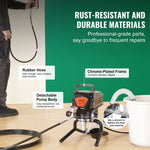 Statīva elektriskais bezgaisa krāsu smidzinātājs, 950 W, 3000 PSI, augstas efektivitātes krāsošana ar smalku un vienmērīgu pārklājumu, rokas krāsu smidzinātājs mājas iekštelpu un āra mēbelēm, žogiem