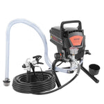 Statīva elektriskais bezgaisa krāsu smidzinātājs, 950 W, 3000 PSI, augstas efektivitātes krāsošana ar smalku un vienmērīgu pārklājumu, rokas krāsu smidzinātājs mājas iekštelpu un āra mēbelēm, žogiem