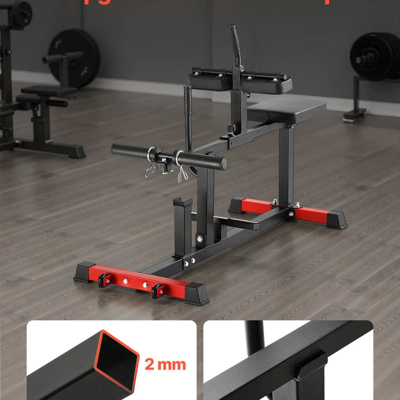 VEVOR sēdošais ikru trenažieris līdz 200 kg, ikru pacelšanas trenažieris mājas sporta zālei, kāju treniņu iekārta apakšējai ķermeņa daļai, piemērots 50 mm svaru diskiem