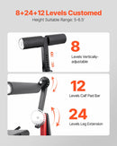 VEVOR kāju iztaisnošanas un saliekšanas trenažieris līdz 250 kg, sēdošais augšstilbu treniņu aprīkojums ar regulējamu konstrukciju, izturīgs mājas sporta zāles treniņu sols