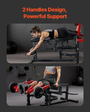 VEVOR kāju iztaisnošanas un saliekšanas trenažieris līdz 318 kg, sēdošais augšstilbu treniņu aprīkojums ar regulējamu konstrukciju, izturīgs mājas sporta zāles treniņu sols