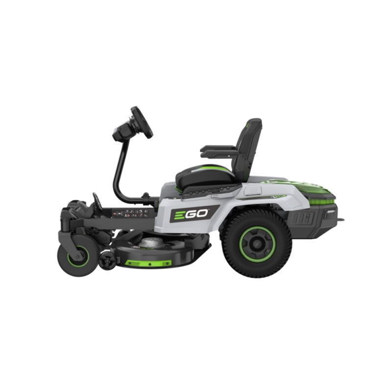 Iepriekšpasūtīšana_Akumulatora rider traktors EGO Power+ ZT4201E-S 1070mm, akumulatori un lādētājs nav iekļauti komplektā.