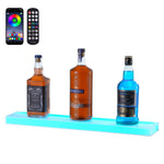 VEVOR sienas LED apgaismots alkohola pudeles displejs, mājas bāra plaukts, 61 cm