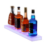 VEVOR sienas LED apgaismots alkohola pudeles displejs, mājas bāra plaukts, 61 cm