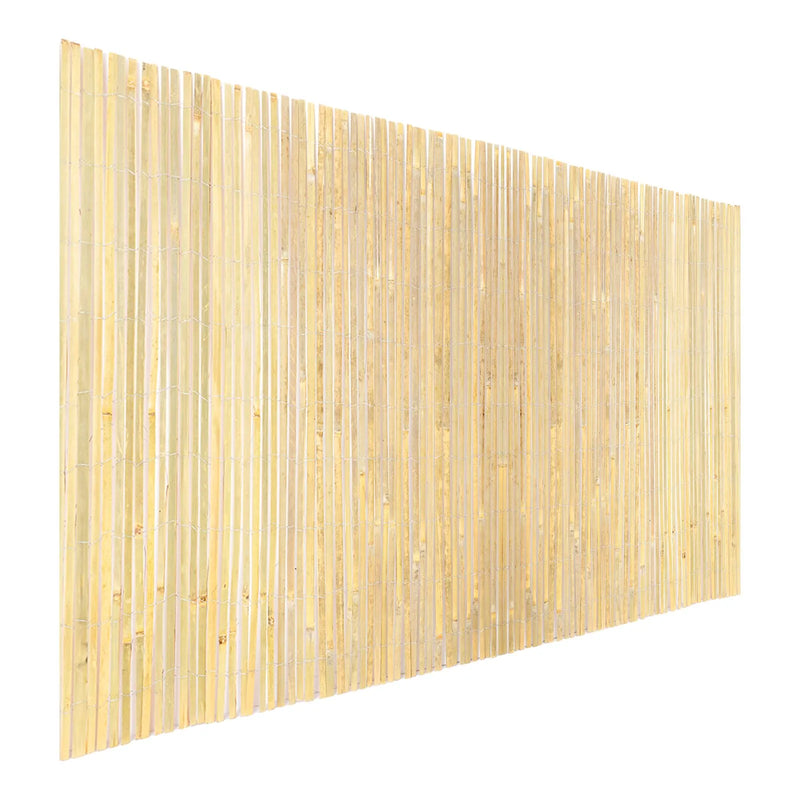 Dabīgais bambusa līstu siets, videi draudzīgs privātuma žogs 91 x 598 cm, dekoratīvs bambusa panelis dārzam, pagalmam, balkonam, terasei, pie baseina