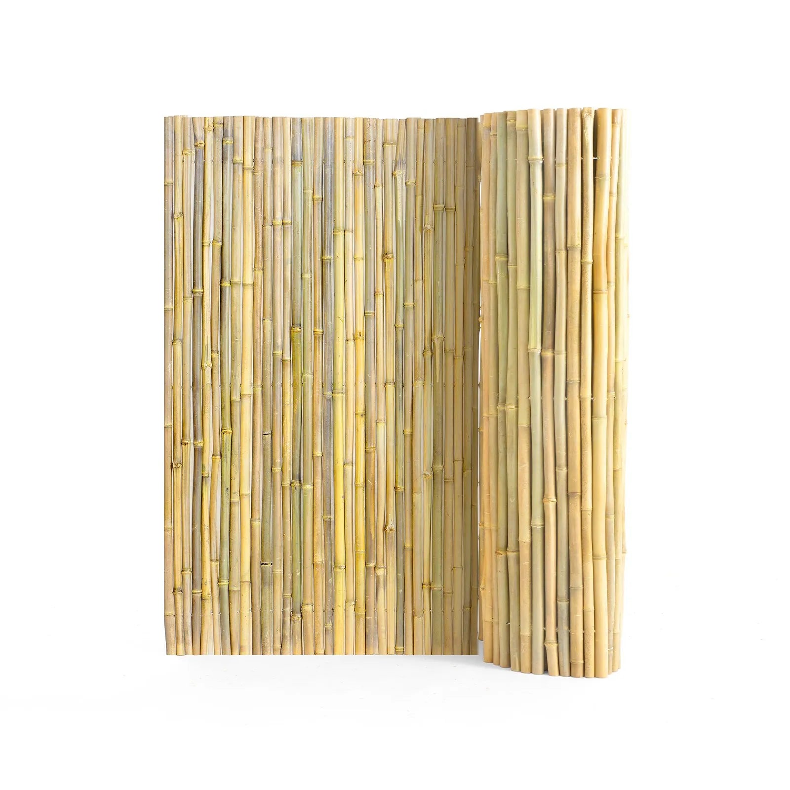 Dabīgais veltais bambusa žogs 122 × 244 × 1,9 cm