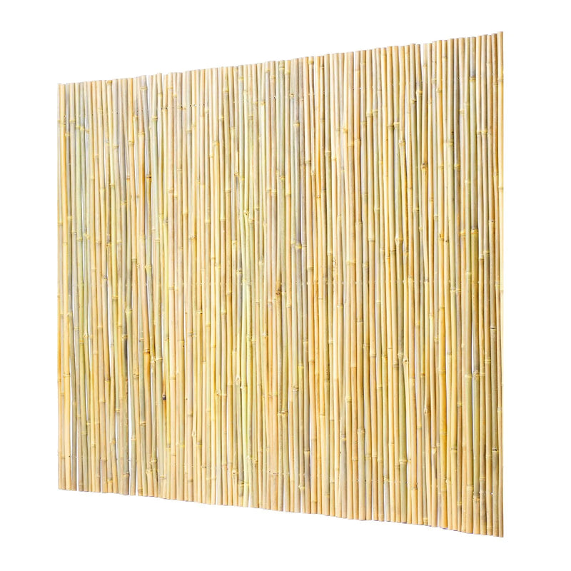 Dabīgais ruļļveida bambusa žogs, videi draudzīgs bambusa privātuma žogs 183 x 244 x 1,9 cm, dekoratīvs bambusa norobežojums dārzam, pagalmam, balkonam, terasei, pie baseina