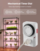 VEVOR 6 līmeņu iekštelpu augu plaukts ar riteņiem un taimeri, 180 cm metāla statīvs ar pilna spektra 150 W 3800 K audzēšanas gaismām, piemērots dīgstu audzēšanai