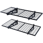 Uzglabāšanas plaukti 2 gab. 22 x 61 cm pie sienas stiprināmi 114 kg, metāla