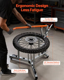 VEVOR motocikla un dual-sport riepu montāžas iekārta 406–533 mm riteņiem, 15/17/20/25 mm asīm, smagās klases riepu maiņas komplekts ar bortu atdalītāju, montāžas svirām, aizsarguzmavām un uzglabāšanas somu
