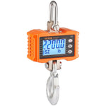 VEVOR Digitālie celtņa svari 1000 kg, industriālie piekaramie svari ar tālvadības pulti, alumīnija korpusu un LCD ekrānu, augstas precizitātes svari būvniecībai, rūpniecībai, saimniecībai un medībām, oranži