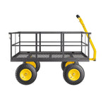VEVOR Tērauda dārza ratiņi, 635 kg kravnesība, smagsvara konstrukcija, 33 cm riepas