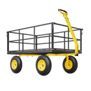 VEVOR Tērauda dārza ratiņi, 635 kg kravnesība, smagsvara konstrukcija, 33 cm riepas