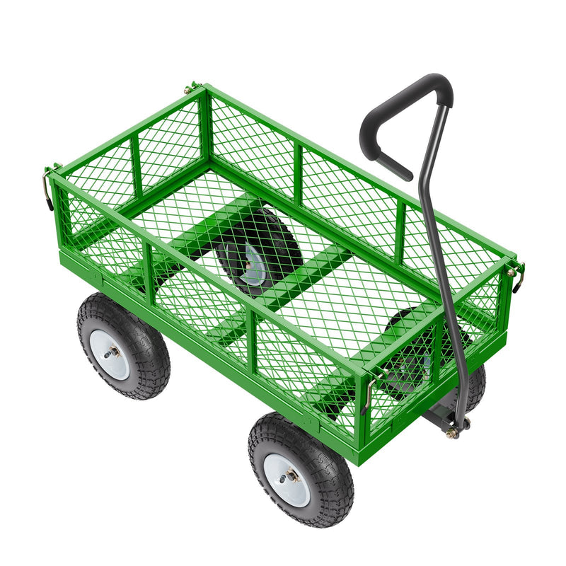 VEVOR Tērauda dārza ratiņi, 308 kg kravnesība, smagsvara modelis, 25 cm riepas