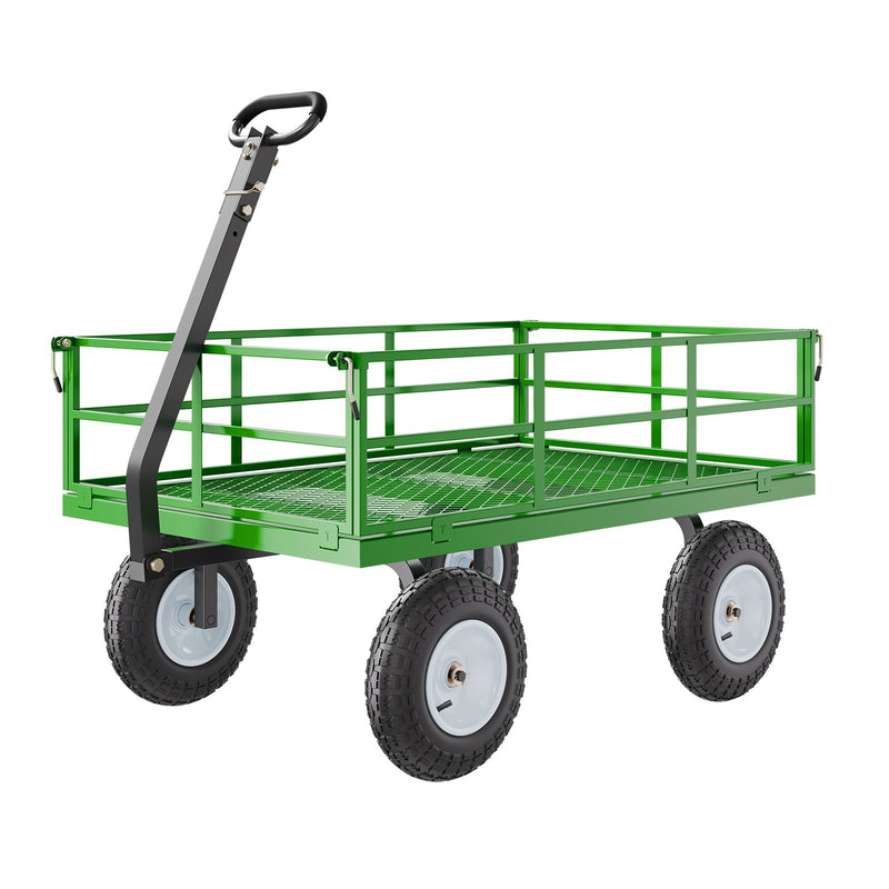 VEVOR Tērauda dārza ratiņi, 544 kg kravnesība, smagsvara modelis, 33 cm riepas
