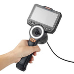 VEVOR artikulējamais boreskops ar 3,9 mm īpaši plānu zondi, 4 virzienu 360° endoskops ar apgaismojumu, 11,4 cm HD IPS ekrāns, 8× tālummaiņa un 1,5 m kabelis auto un šauru mehānisku mezglu pārbaudei