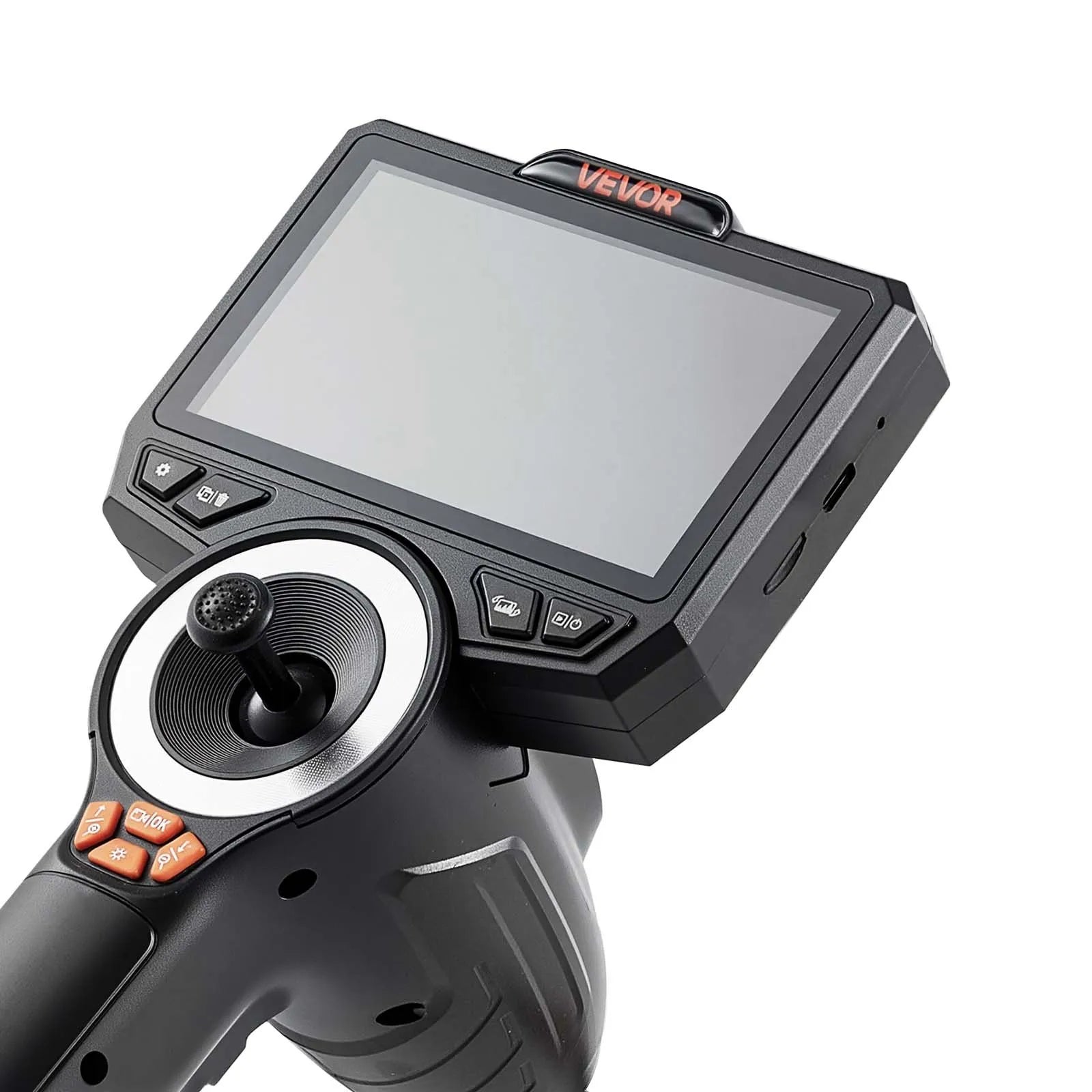 VEVOR artikulējamais boreskops ar 3,9 mm īpaši plānu zondi, 4 virzienu 360° endoskops ar apgaismojumu, 11,4 cm HD IPS ekrāns, 8× tālummaiņa un 1,5 m kabelis auto un šauru mehānisku mezglu pārbaudei