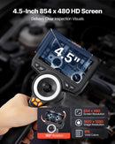VEVOR artikulējamais endoskops ar apgaismojumu, 4 virzienu 360° boreskops ar 6,2 mm zondi, 1920 × 1080 Full HD kameru, 11,4 cm HD IPS ekrānu, 8× tālummaiņu un 1,5 m kabeli auto un mehānisko iekārtu pārbaudei