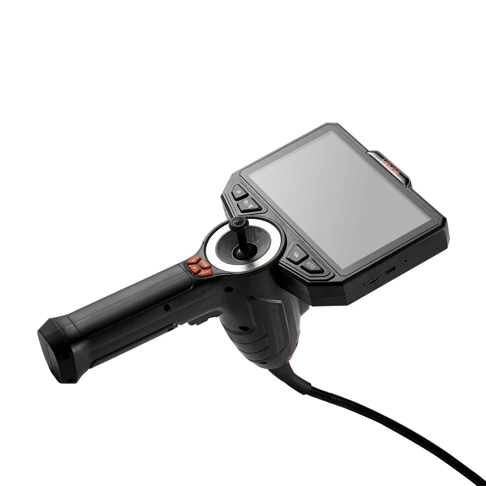 VEVOR artikulējamais endoskops ar apgaismojumu, 4 virzienu 360° boreskopa kamera, 15,2 cm HD IPS ekrāns, 1920 × 1080 Full HD kamera, 8× tālummaiņa, 7000 mAh akumulators, IP67 ūdensizturība, 1,5 m kabelis auto diagnostikai un cauruļvadu pārbaudei