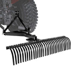 VEVOR piekabināms zāliena skarifikators, 1525 mm darba platums, ar 32 tērauda zariem, trīspunktu zāliena skarifikatora grābeklis ar stiprinājumiem traktoram, ainavu grābeklis dārzam, saimniecībai un zālienam