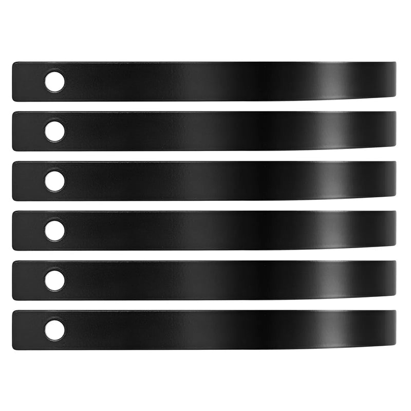 VEVOR akmens grābekļa zobi, 6 gab., 25,4 × 7,9 mm skrūvējami ainavu grābekļa zobi ar vienu stiprinājuma atveri, augstas izturības termiski apstrādāta tērauda rezerves daļas grants grābeklim